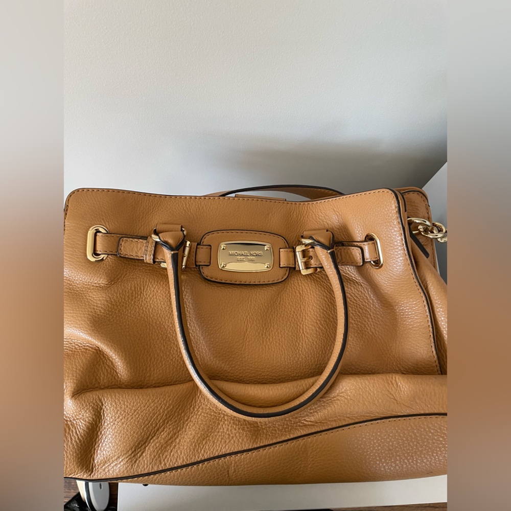 Michael Kors tan leather handbag